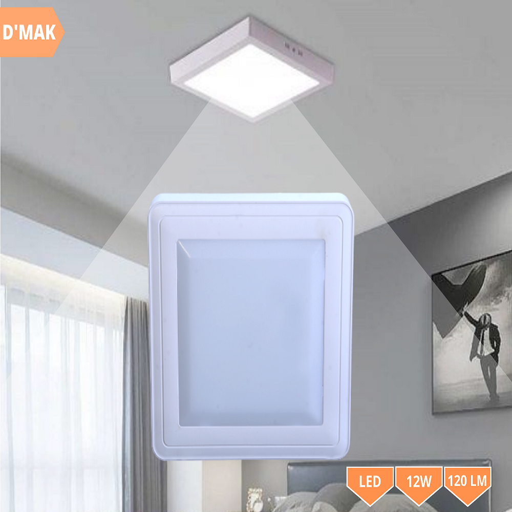 12 Watt LED Square Surface pc (Poly carbonate) Panel Light for POP