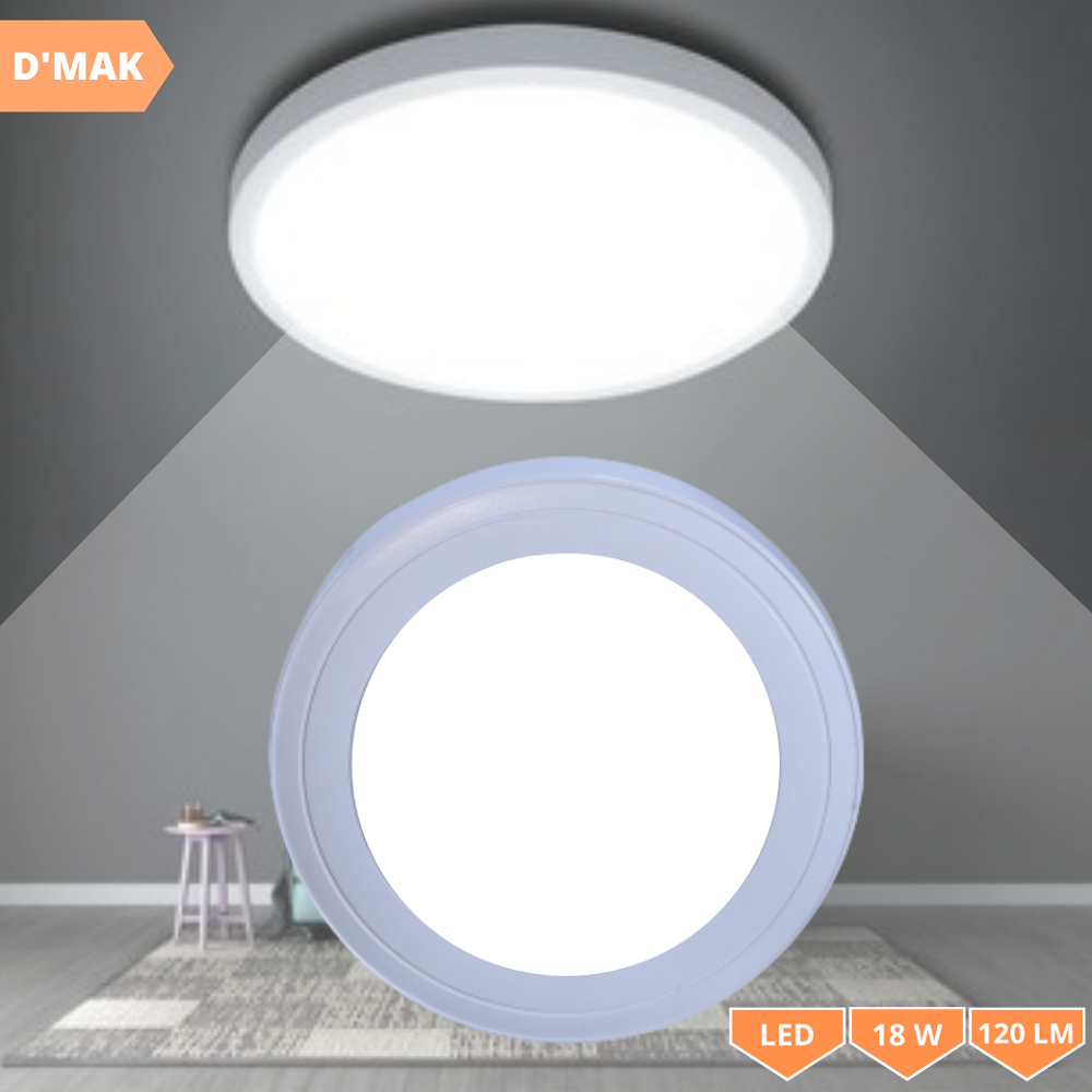 18 Watt LED Round Surface pc (Poly carbonate) Panel Light for POP