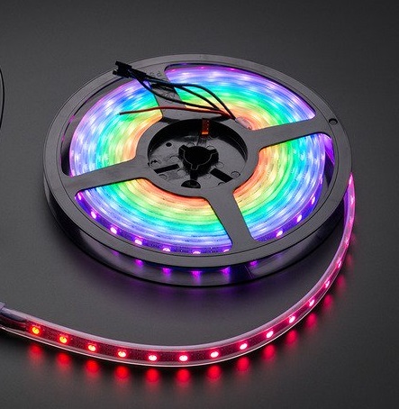 Flexible waterproof RGB LED Strip Light with Adapter