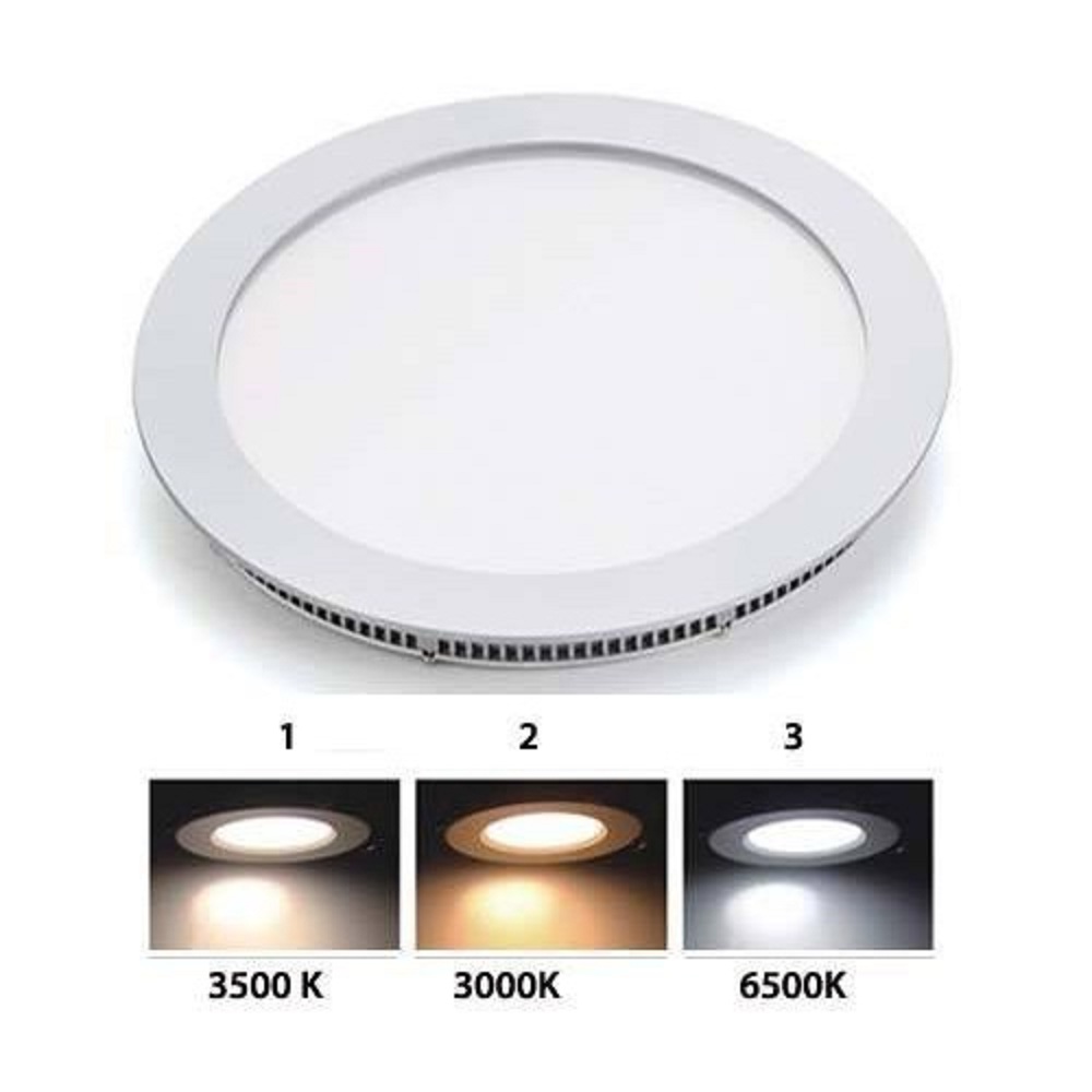 8 Watt LED Round Conceal Panel Light Color-3 IN 1