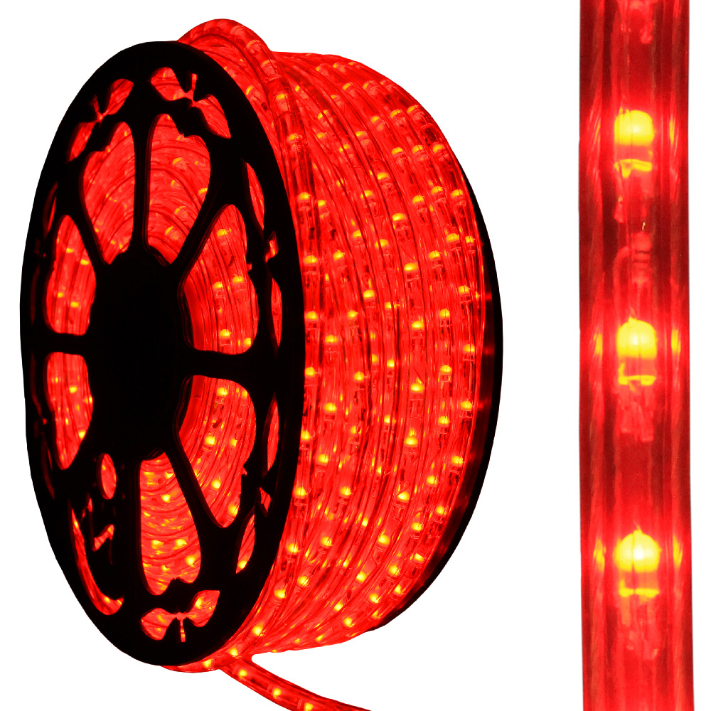 Red Led Rope Light With Adapter