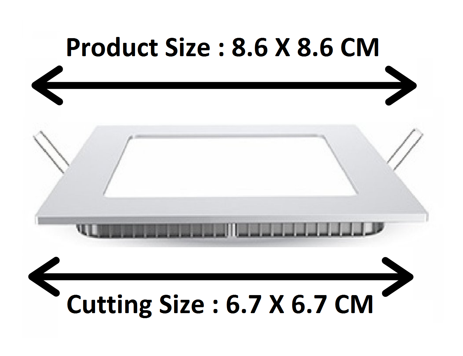4 Watt LED Square Conceal Panel Light