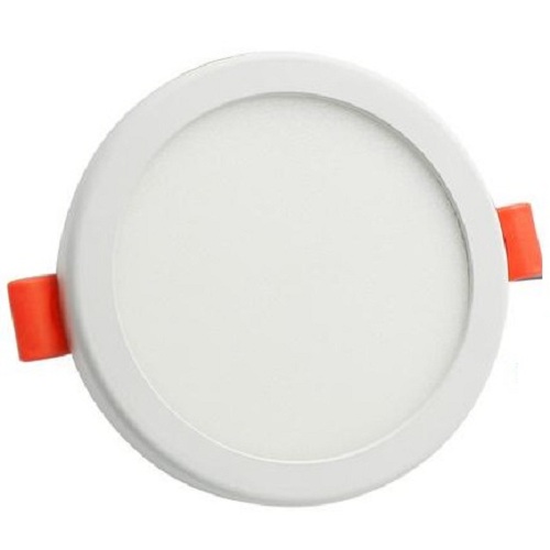 8 Watt Trim less LED Round False Ceiling Panel Light with isolated LED Driver for POP Color-White