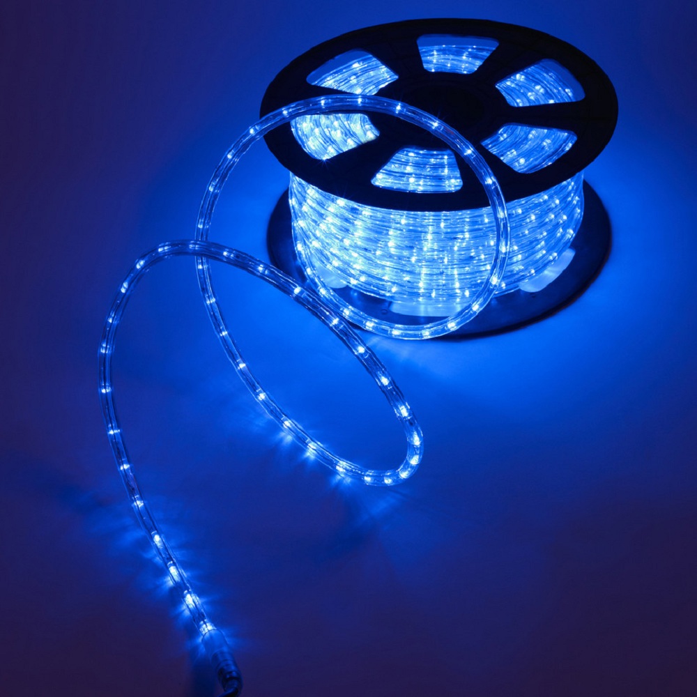 Blue Led Rope Light With Adapter