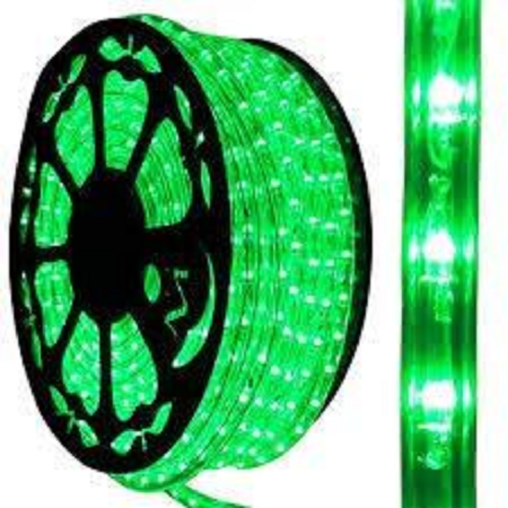 Green Led Rope Light With Adapter