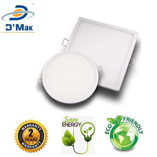 22 Watt Trim less LED Square False Ceiling Panel Light with isolated LED Driver for POP Color-White