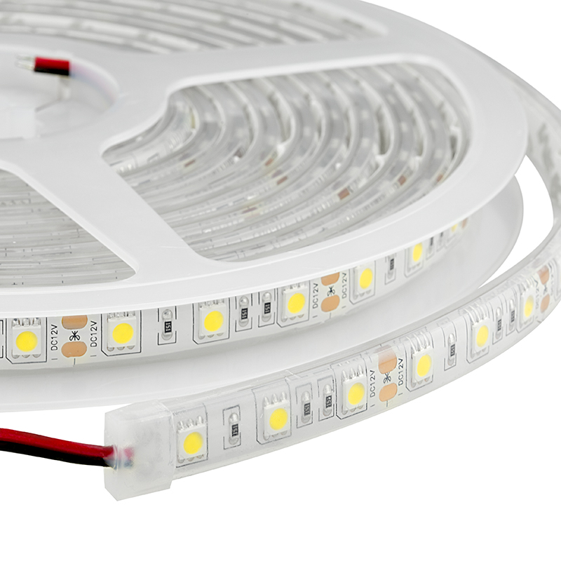 Flexible waterproof Warm White LED Strip Light with Adapter