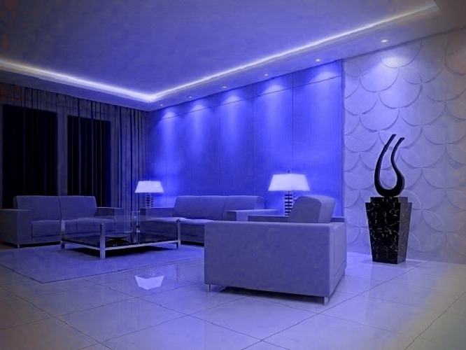7 Watt Deep junction led light for POP and Decorative Purposes (Color-Blue)