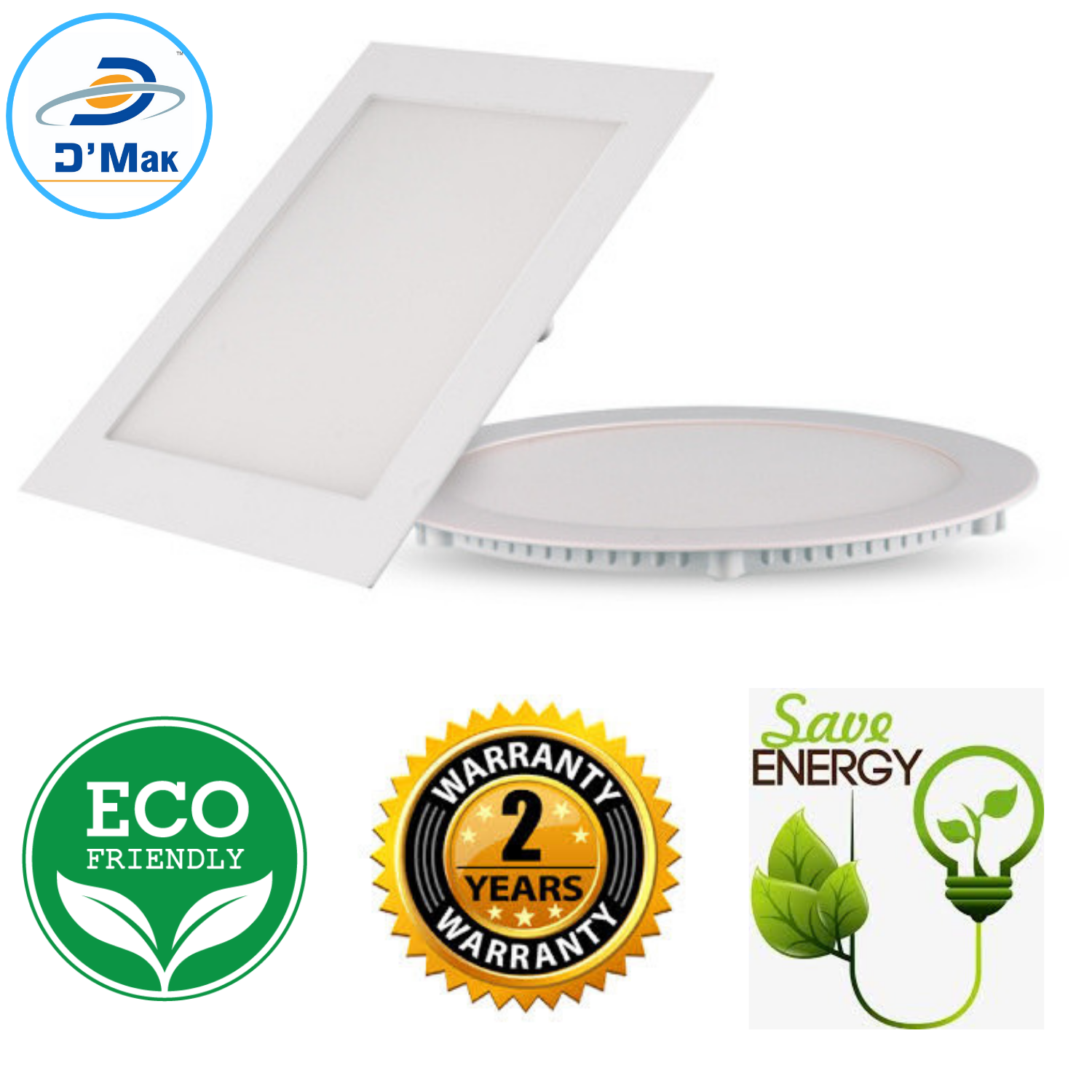 22 Watt LED Round Conceal Panel Light Color-3 IN 1