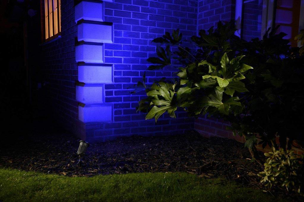 9 Watt LED Garden Spike Light-Blue